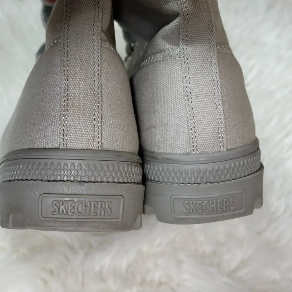 Skechers Gray canvas and Memory Foam Shoes
